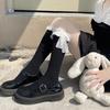 Lace Socks Lace Calf Socks Women Cute Jk Bow Mid-tube Socks Lace-up Stockings Lolita Socks