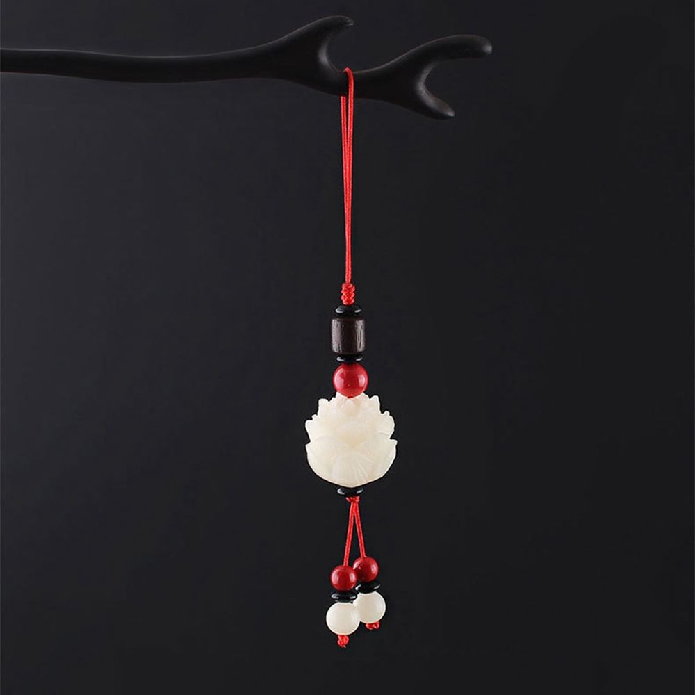 Strap Chinese Style Bag Pendant Bodhi Lotus Flower Keychain Mobile Phone Lanyard Cell Phone Lanyard