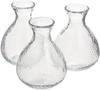 Edo Glass Kamakura Sake Bottle Set of 3 Heat-resistant KK-6138/3