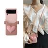 Fashion Korean Leather Crossbody Lanyard Card Wallet 3d Love Phone Case For Samsung Galaxy Z Flip Z Flip 3 5g Zflip 4 Cover Capa