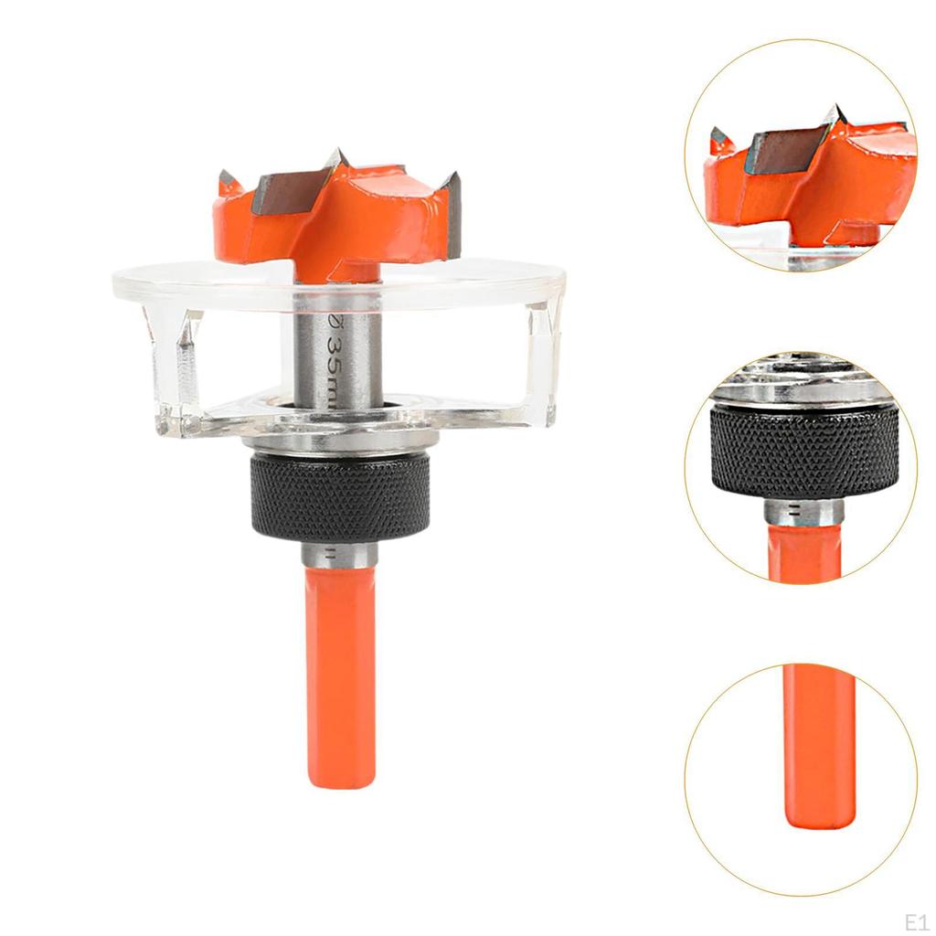 Woodworkings Hinge Jig Drill Head Hole Opener Accessory Carpenter Tools Auger