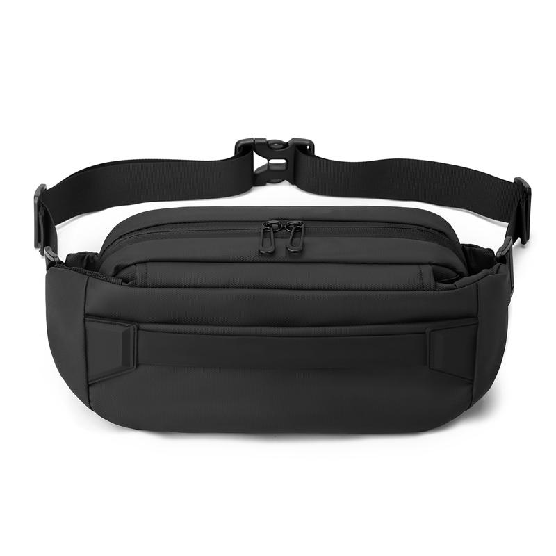 Мужская нагрудная сумка, большая вместимость, поясная сумка, многофункциональная сумка через плечо с магнитной застежкой