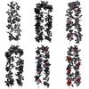 Realistic And Natural Look Artificial Flowers Fake Roses Halloween Garland