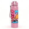 1PC Paint Splash Sixty Seven Number 750ml Color Plastic Sports Water Bottle Leakproof Flip Straw Lid Suitable for Sports Office Home Use