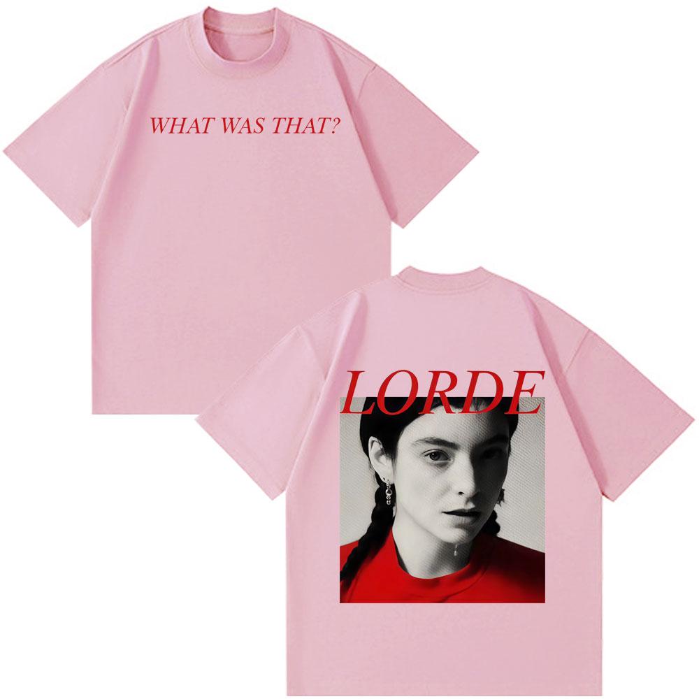 Певица Lorde Модный Принт Футболка Мужская Женская Мода Винтажная Футболка Летняя Повседневная Хлопковая С коротким рукавом Харадзюку Свободные Футболки