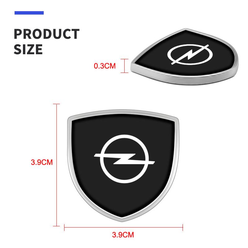 Metal Shield Car Sticker Badge Body Decoration Emblem Auto Exterior Accessories For opel insignia astra j h g corsa d zafira b QS7