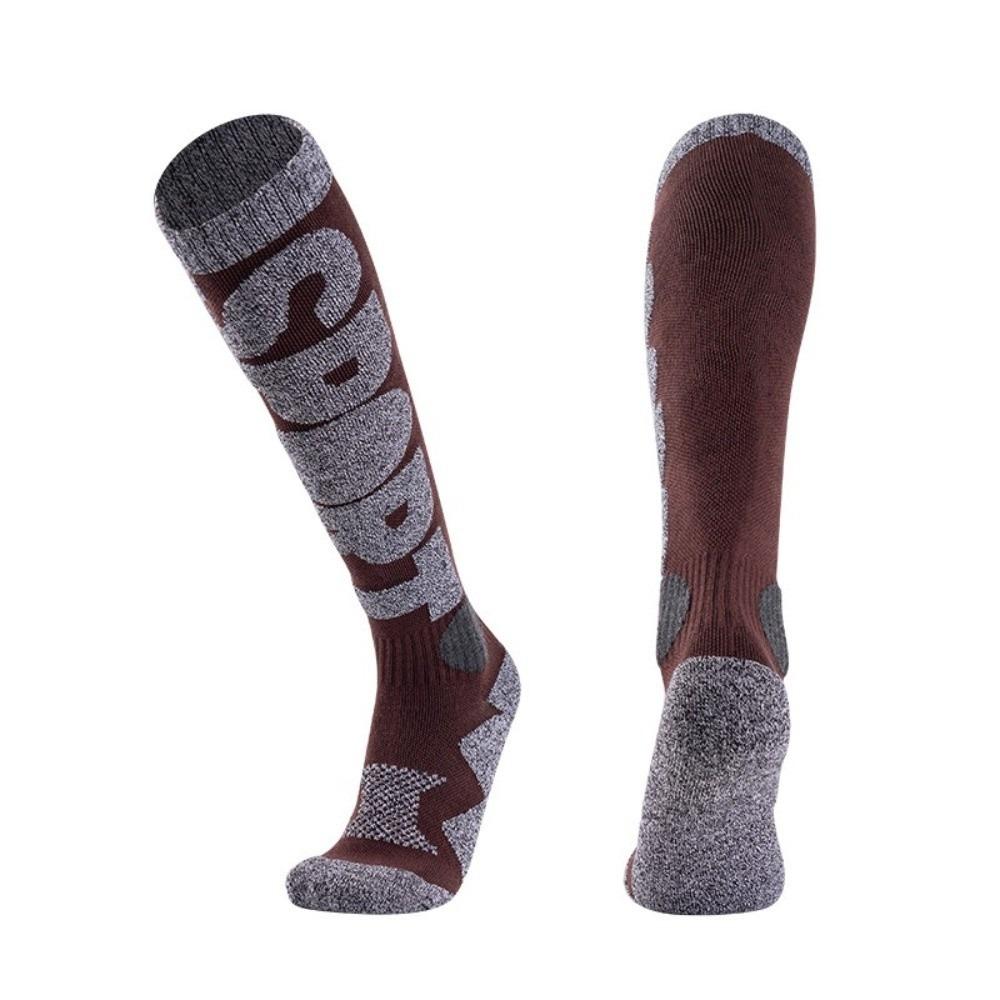 Warm Thermal Socks Breathable Knee High Socks Fashion Snowboard Stockings for Winter Sports