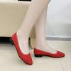 Красные свадебные туфли женские весна 2025 новые на плоской подошве туфли невесты не утомляют, беременные женщины могут дважды надевать свадебные платья Сюхэ