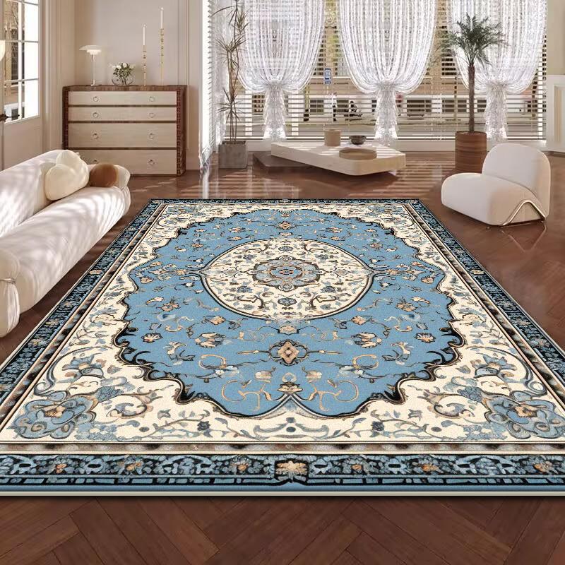 Retro Persian American Carpet Large Area Living Room Decoration Home Ethnic Style Bedroom Rug Cloakroom Lounge Soft Mat Washable