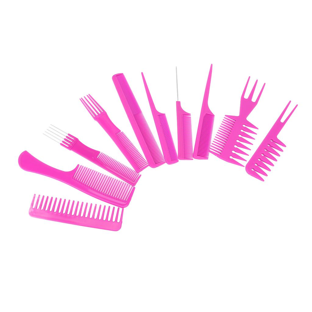 10 шт. Расческа для волос Эргономичная ручка Премиум АБС Стабильная Прочная Широкое применение Стайлинговая расческа для дома Парикмахерский салон