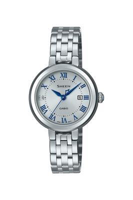 Casio Sheen Солнечные часы Сапфировое стекло SHS-4530J-7AJF Женские Серебристые