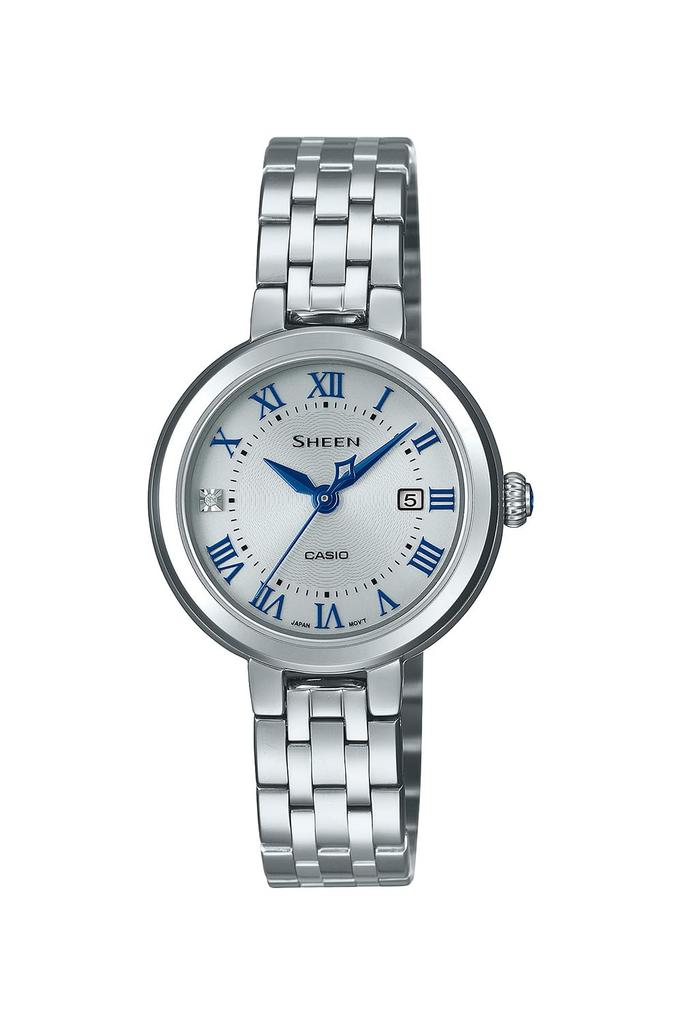 Casio Sheen Солнечные часы Сапфировое стекло SHS-4530J-7AJF Женские Серебристые