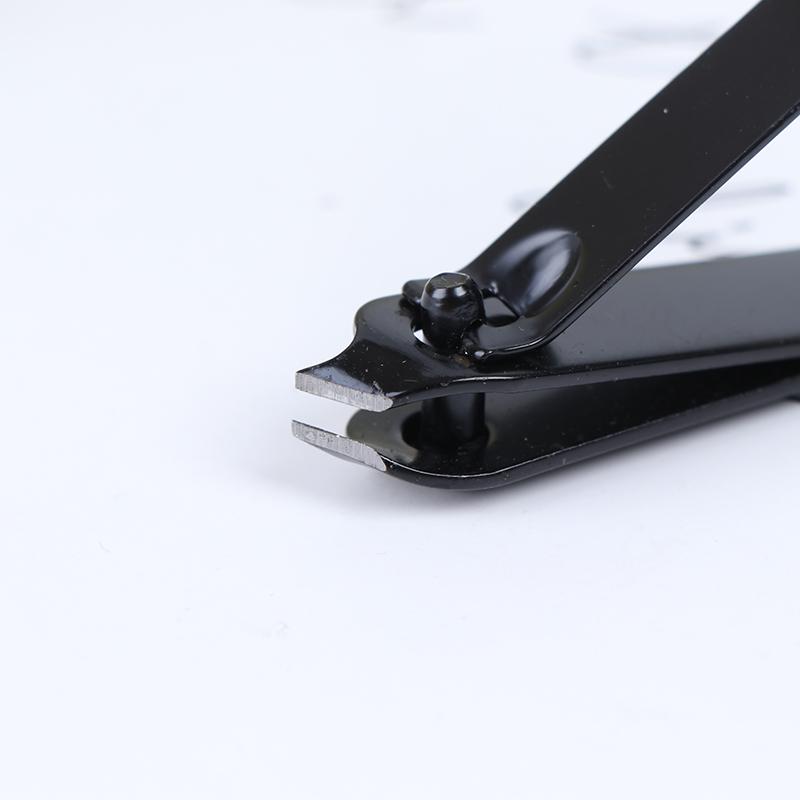 Профессиональный черный нож для ногтей из нержавеющей стали, триммер для ногтей, машинка для стрижки ногтей