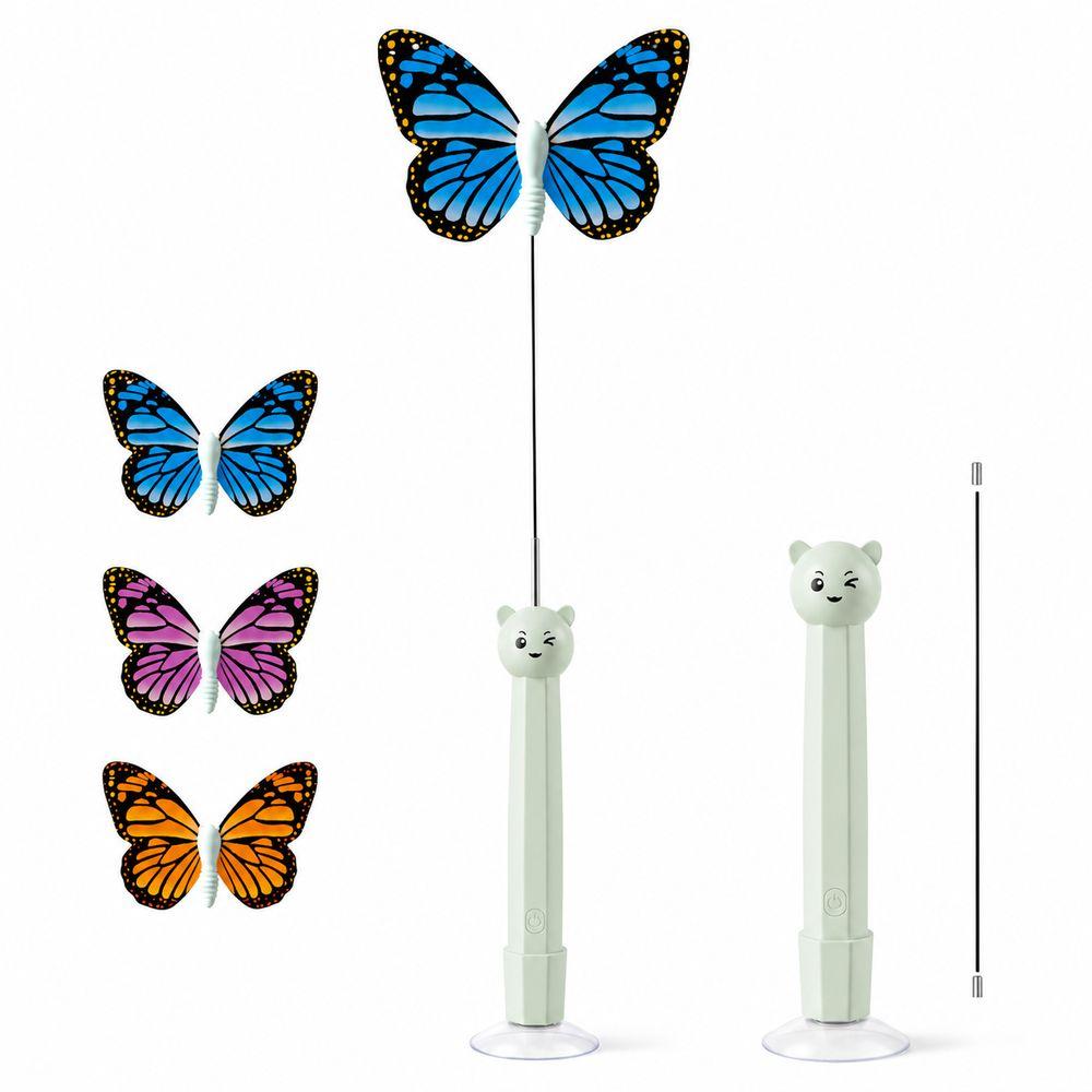 Suction Cup Base Electric Butterfly Cat Toy Electric Rotating Automatic Cat Toy Pet Gifts