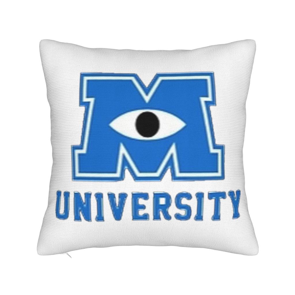 Mike Wazowski Monsters University Square Pillow Case Monsters Inc Cushion Covers Zipper Decorative Pillowcase for Sofa xcm