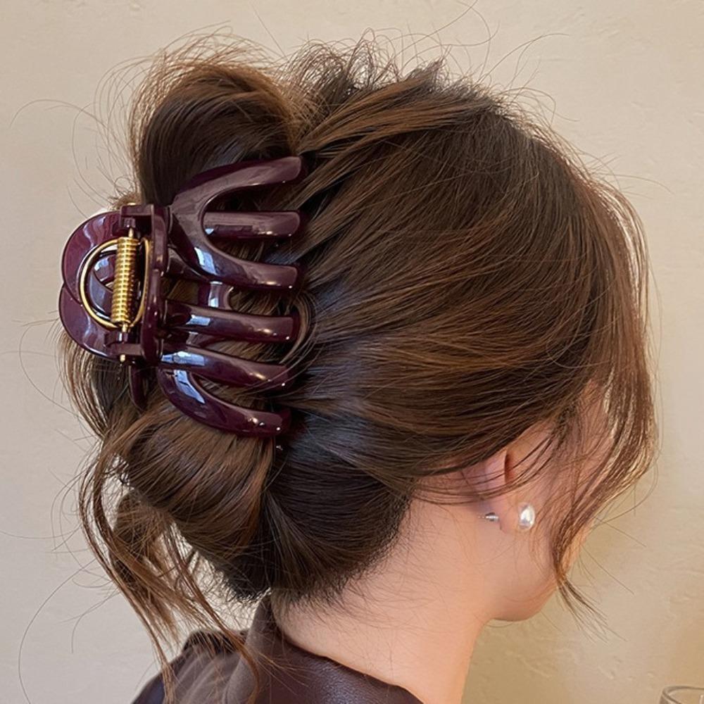 Large Hair Grab Funny Shark Clip Creative Pumpkin Hair Claw  Hair Accessories