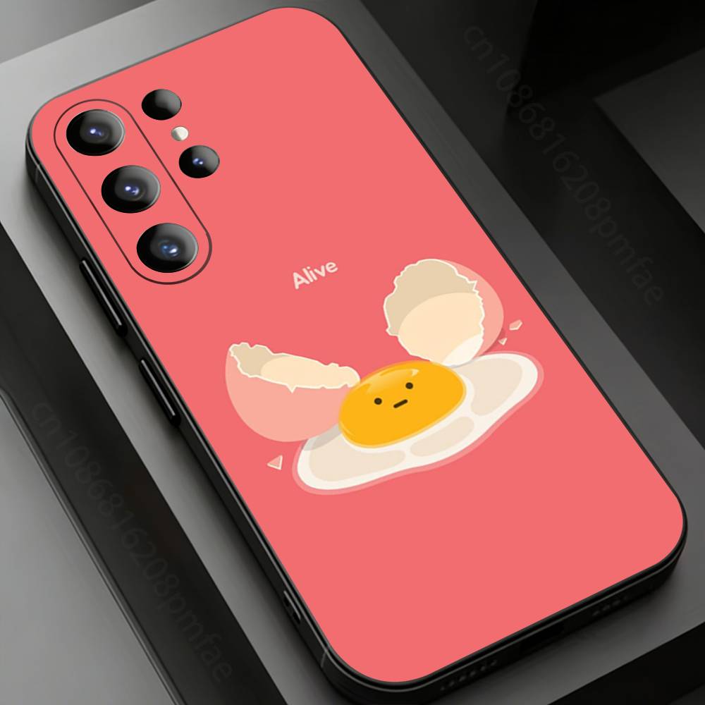 Kawaii Food Character Series Phone Case for Samsung Galaxy S20,23 Ultra S24,22 Plus S25,26,21FE TPU Cover