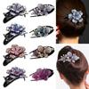 Women Accessories Dovetail Crystal Styling Tools Barrette Hair Clips Rhinestone Hairpin