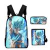New Anime Cartoon Dragon Ball Backpack Primary and Secondary School School Bag Shoulder Bag Pencil Bag Three-piece Set 21-NMAOV