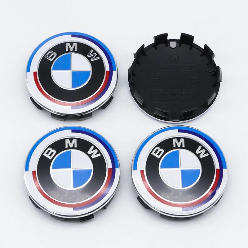 For BMW M 4Pcs 56MM 68MM Car Wheel Center Cap  Hub Covers For BMW M Logo E84 E83  X1 X2 X3 F48 G01 X4 X5 X6 Badge Auto Tuning Accessories