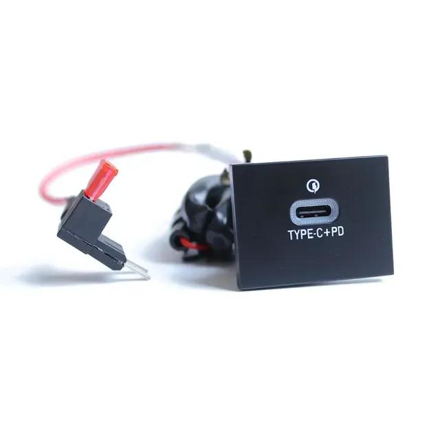 Быстрая автомобильная зарядная розетка 12 В/24 В QC3.0 USB PD Type C, зарядная розетка, адаптер питания для Ford Focus 2 2004-2011 mk2, аксессуары