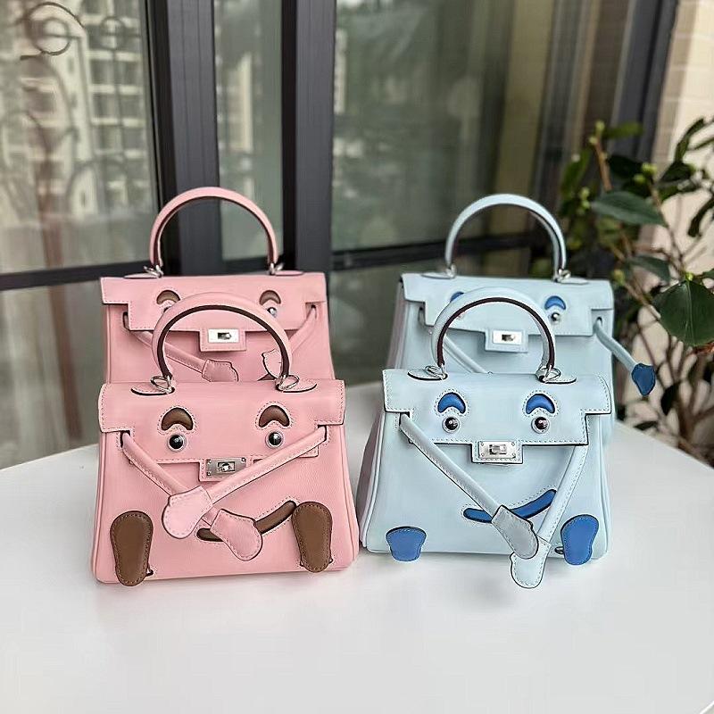 Сумка для девочек 2025 года, нишевая дизайнерская сумка из коровьей кожи с цветными блоками Baotou Layer, повседневная сумка через плечо Millennium Doll