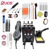JCD Soldering Station 8586 Welding Hot Air Gun+Electric Soldering Iron 2 In 1 LCD Digital Display Welding Equipment Repair Tool