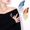 Butterfly Wing Brooch Elegant Painting Oil Enamel Butterfly Coat Accessory Brooch
