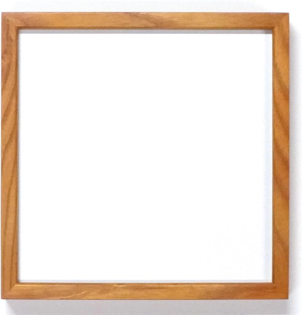 Square Acrylic Picture with Wall Hook Frame, Wooden, L-Shaped, (Wood, 20-corner)