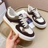 Low-Top Sneakers Women's Shoes  Winter New Retro Color Matching Casual Shoes Trendy Cultural Platform Sneaker Mixed