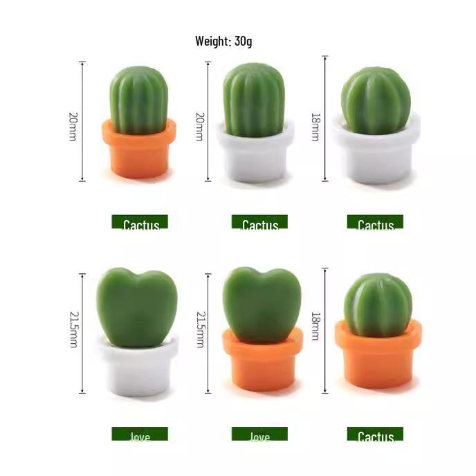 Магнит на холодильник Zhenghui 3D Cactus - Креативный держатель для сообщений в форме растения