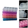 Versatile 10 Grids Plastic Storage Box for Makeup Pills and Small Parts