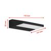 Outdoor LED Wall Lamp 10W - Up or Down - 2In1 - Black - Facade