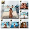Sexy Women Bedding Sets Duvet Cover Pillowcase Microfiber Breathable Soft Single Double Duvet Cover Comfortable Quilt Cover