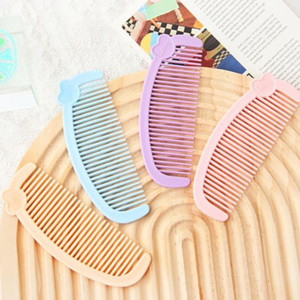 Mini Cute Student Portable Hair Comb Cartoon Love Children Baby Girl Hair Comb