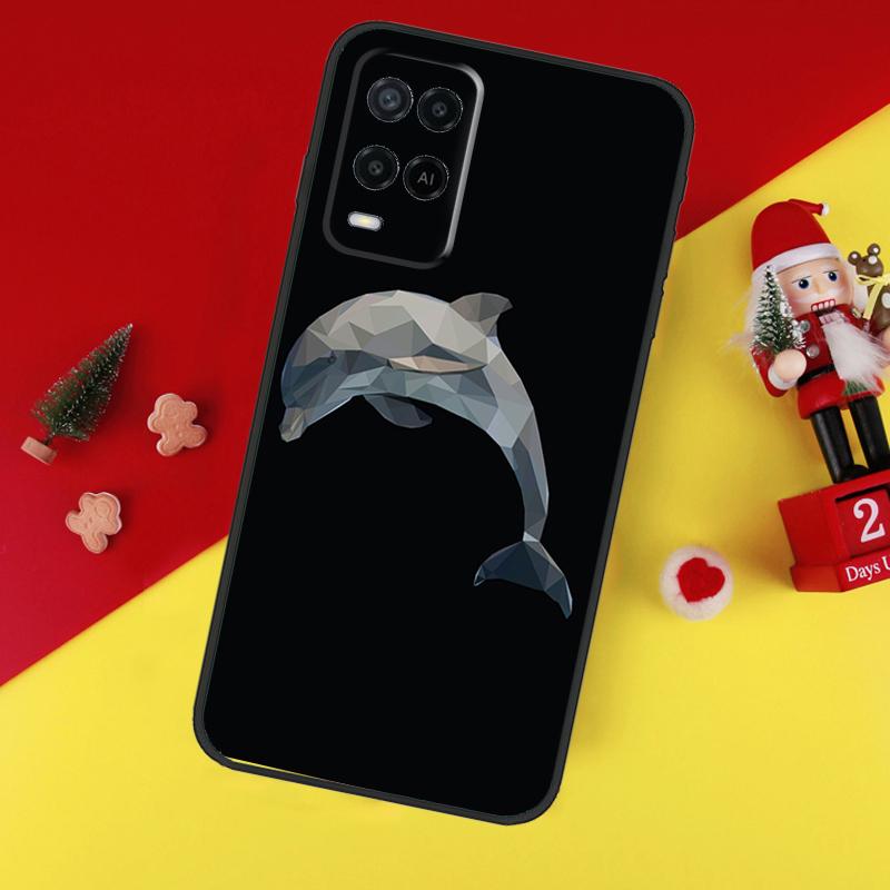 Dolphin Case For Oppo A78 A98 A18 A38 A58 A5 A6 Pro A54 A74 A94 A17 A57 A80 A60 A40 A96 A76 A16 A15