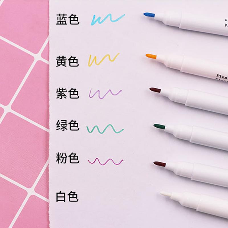 6 шт. растворимые в воде стираемые ручки, маркеры для ткани, карандаш, аксессуары для шитья