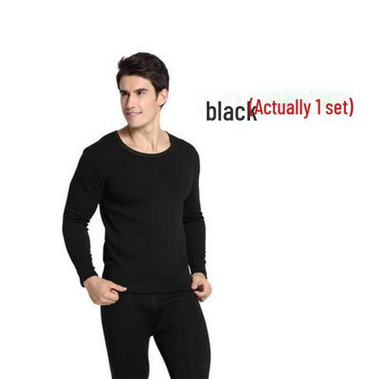 Men's Thermal Underwear Set: Buy One Get One Free. Autumn/Winter Cold-Proof, Includes 2 Sets with Velvet Lining.