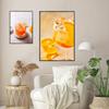 1pc Cartoon Fruit Juice Mojito Aperol Spritz Vintage Poster Self-adhesive Art Poster Waterproof Paper Sticker Wall Decor