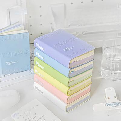 Macarone PU кожаный карманный ежедневник блокнот список дел блокнот цветная пустая страница школьные принадлежности обратно в школу