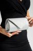 Women's Stylish and Useful Evening Dress Bag Women's Silvery Black Mini Portfolio Evening Dress Bag