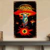 Iconic, Rock N Roll Vintage Metal Tin Sign - 8"x12" | Funny Rock Band Art for Home & Bar Decor, Durable Iron Wall Hanging