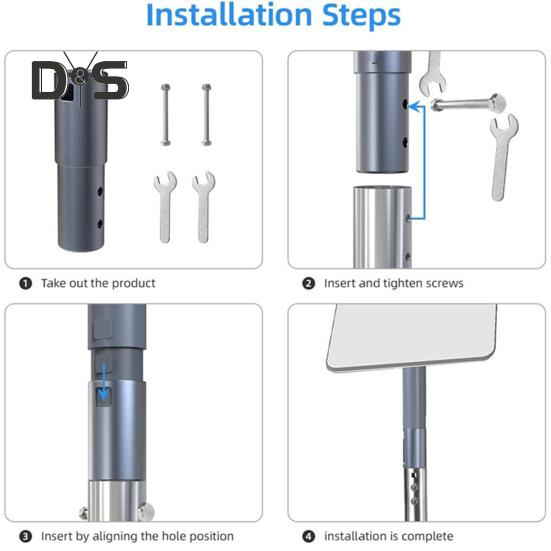 Кронштейн-адаптер для настенного крепления, прочный, несущий нагрузку, простая установка, комплект для крепления труб из алюминиевого сплава для антенны Starlink V2