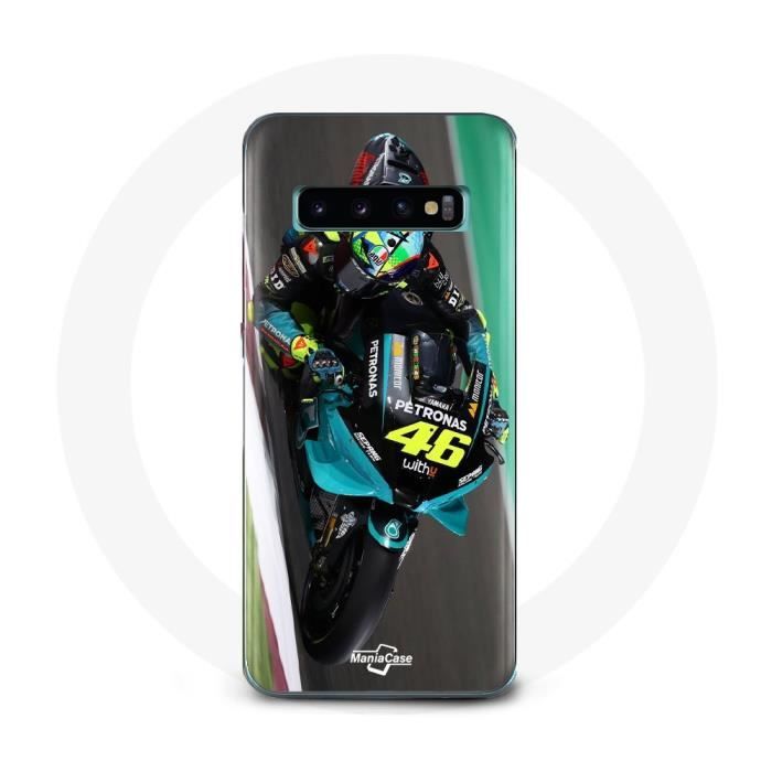 Case - Valentino Rossi - Samsung Galaxy S10 Plus - Soft - Black - MotoGP 46 Pattern