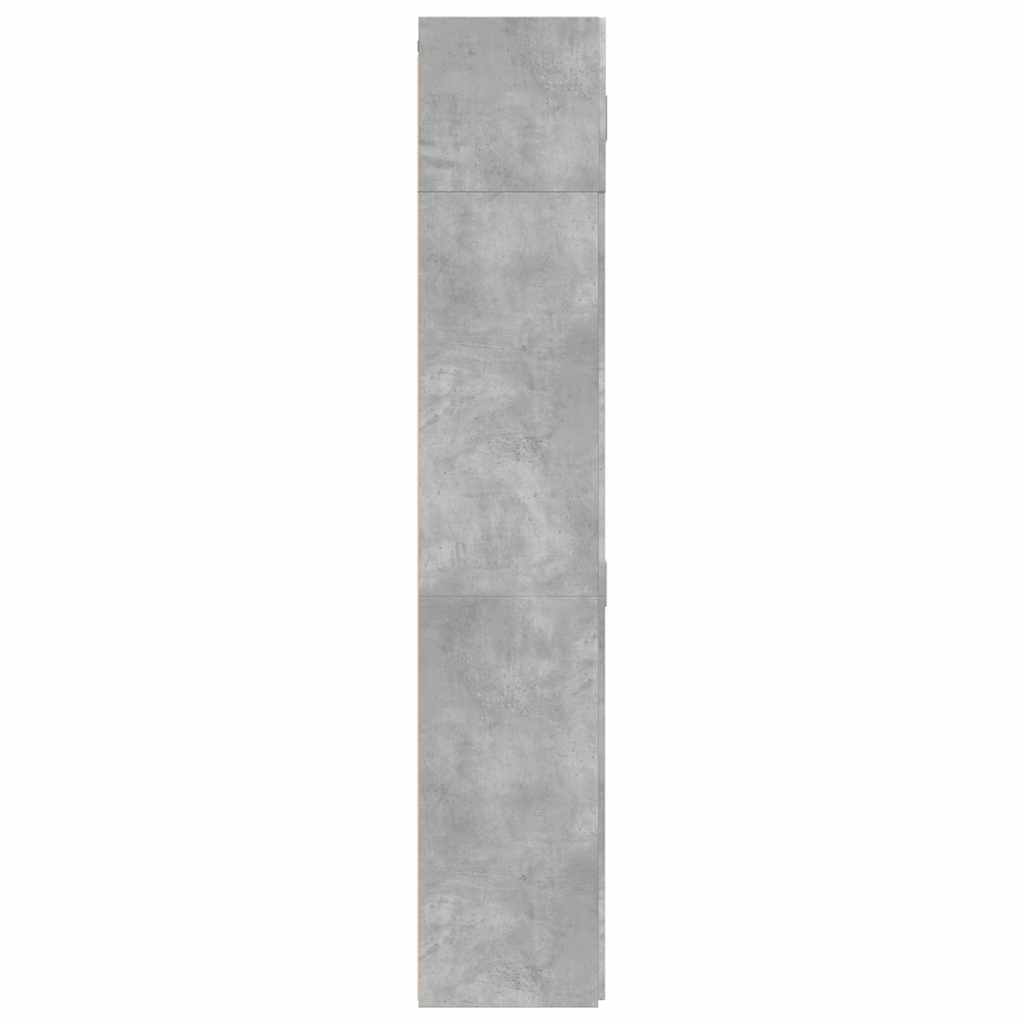 High Cabinet Concrete Grey 70 x 42.5 x 225 cm Particleboard
