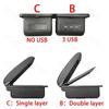For Opel Corsa E Armrest Box For Corsa E Interior Storage Box Pu Leather Armrest with USB Car Accessories 2014 2015 2016-2019
