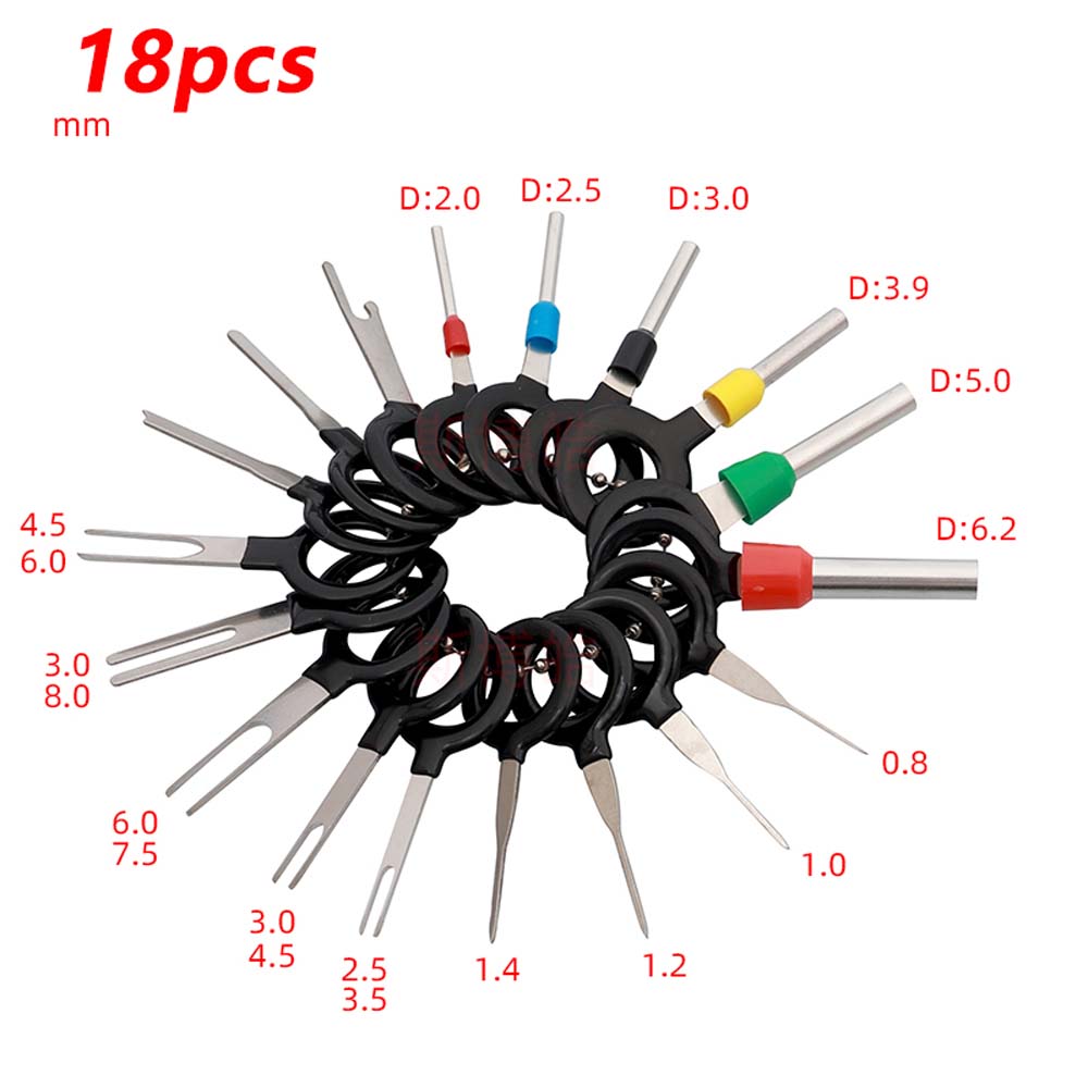 Kit Crimp Connector Terminal Removal Tools Car Hand Repair Tool Pin Extractor Kit Needle Retractor