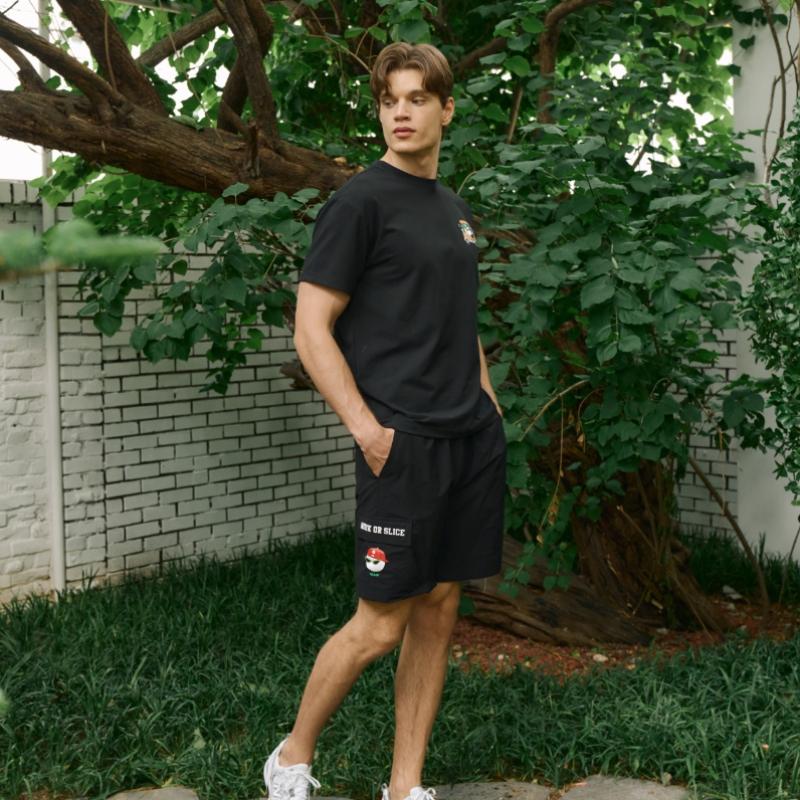 Goxo Men S Round T ShirT Black Swag carT