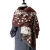 Autumn And Winter Floral Floral Brocade Printing Simple And Versatile Women'S Imitation Cashmere Warm Scarf Temperament Shawl Scarf