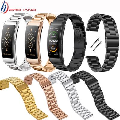 16 мм ремешок для часов HUAWEI TalkBand B6 B3 сменный ремешок для часов браслет из нержавеющей стали ремешок для смарт-часов Huawei B3 B6